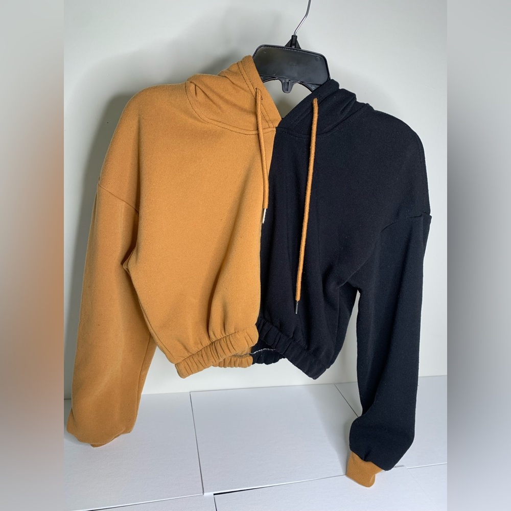 I’m Style Black/Tan Hoodie | size: Small | color: Black / Tan